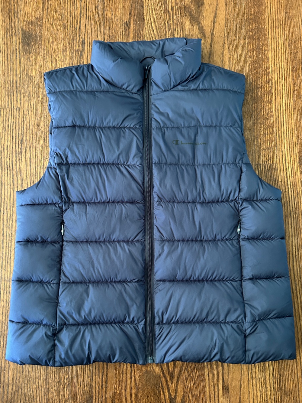 Champion Navy Quilted Puffer Vest - Women’s Size L